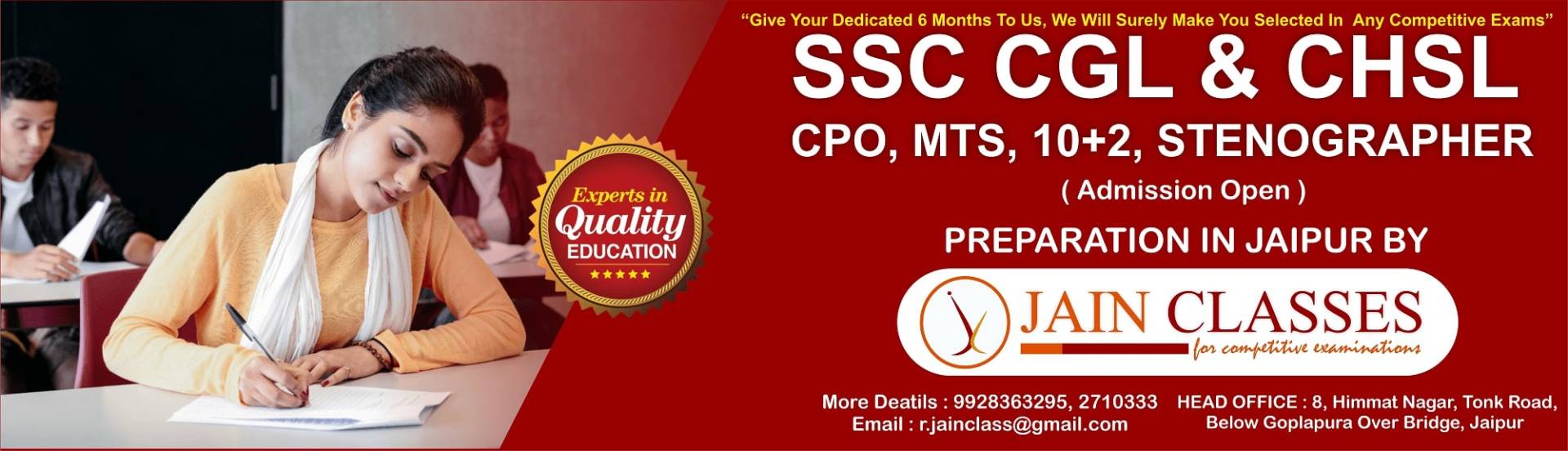 ssc cgl coaching in jaipur